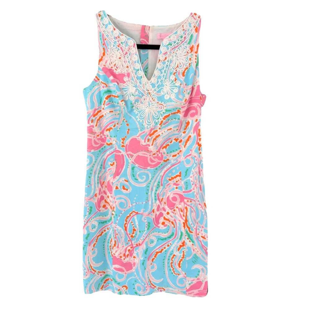 Lilly Pulitzer Jellies be Jammin Gabby Shift Dress Sz 2 EUC